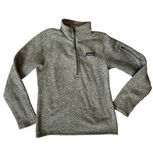 Patagonia Women's Better Sweater 1/4-Zip Gray Size S